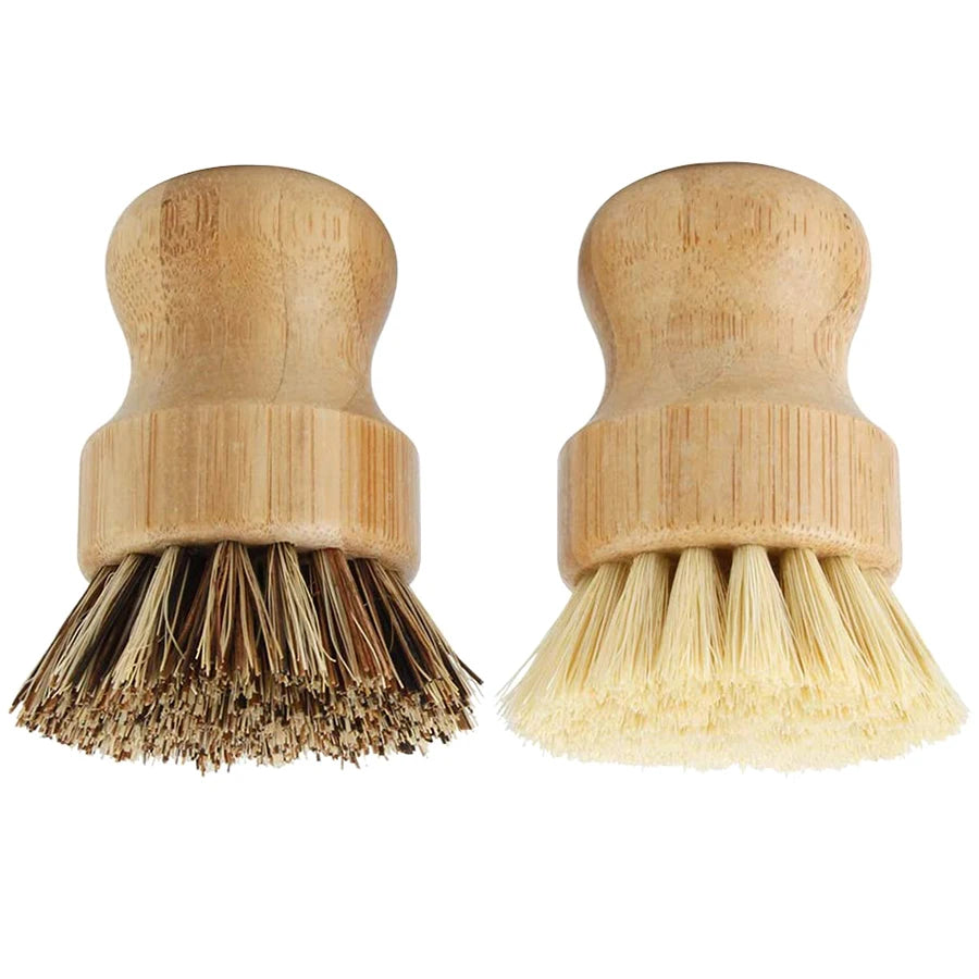 Eco-Friendly Bamboo Dish Brushes - Durable Cleaning for Pots & Pans