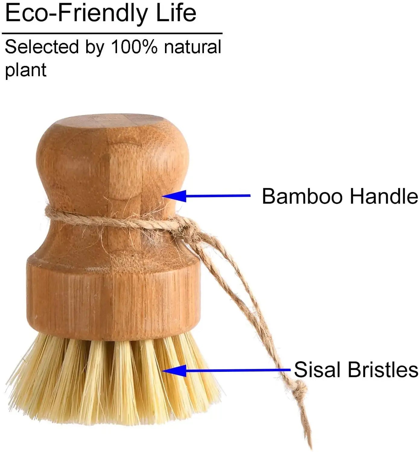 Eco-Friendly Bamboo Dish Brushes - Durable Cleaning for Pots & Pans