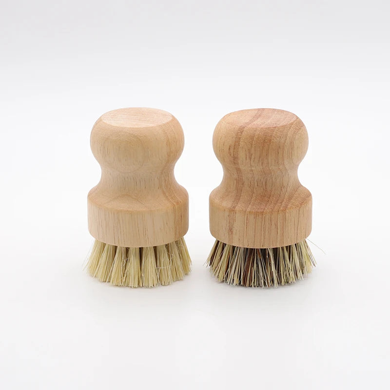 Eco-Friendly Bamboo Dish Brushes - Durable Cleaning for Pots & Pans