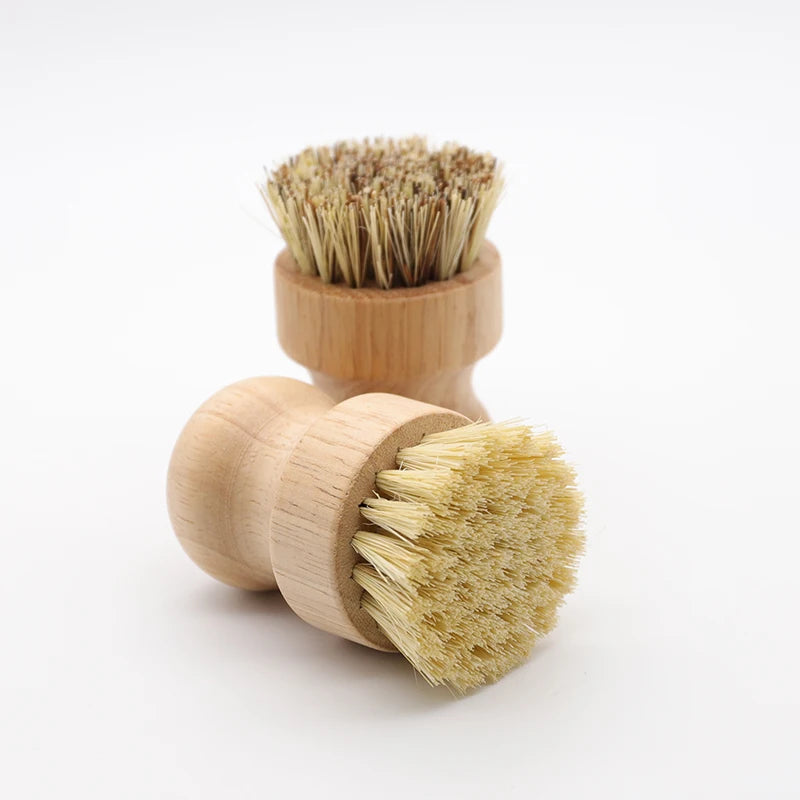 Eco-Friendly Bamboo Dish Brushes - Durable Cleaning for Pots & Pans