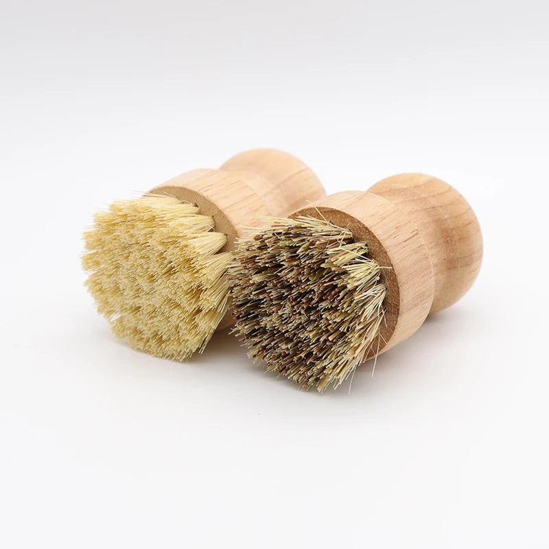 Eco-Friendly Bamboo Dish Brushes - Durable Cleaning for Pots & Pans